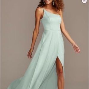 Dusty Sage David’s Bridal Bridesmaid’s Dress Size 2